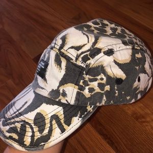 Vintage Stussy Camo Leopard Flower Streetwear Hat
